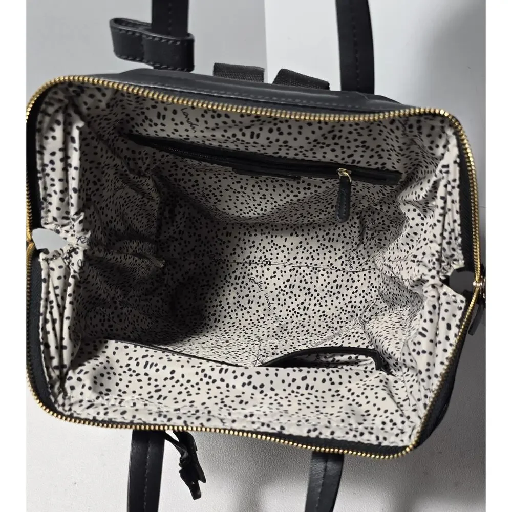 Radley London Backpack Nylon Black with Scottie Charm Pockets
